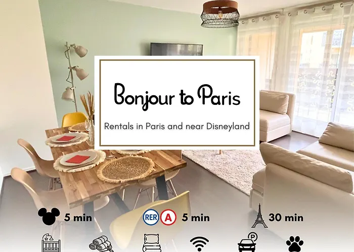 Bonjour To Paris - Disney, Balcon, Parking, 5 Personnes