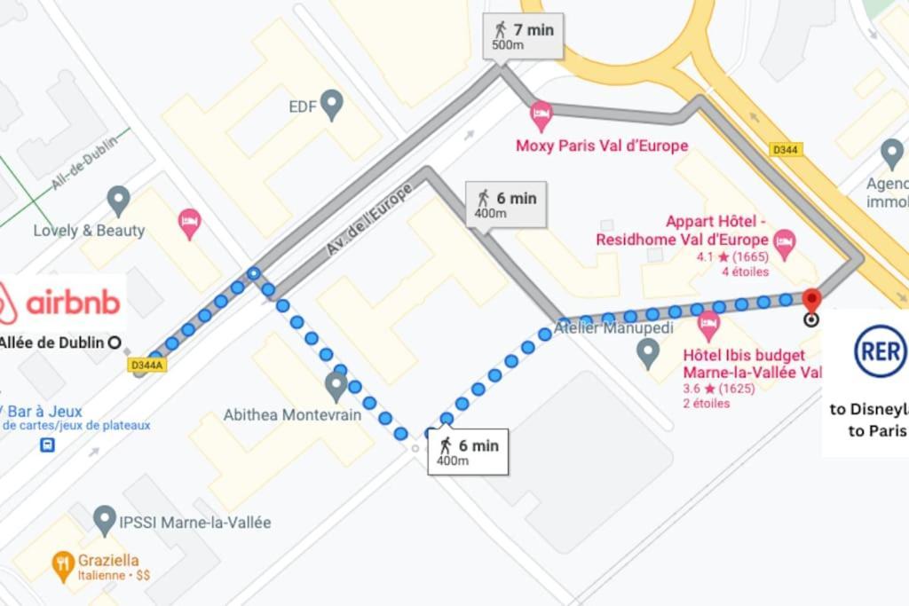 Bonjour To Paris - Disney, Balcon, Parking, 5 Personnes *